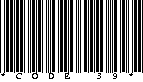 Штрих код символика Code 39